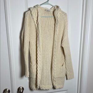 Red Dress Boutique Cream Cable Knit Cardigan